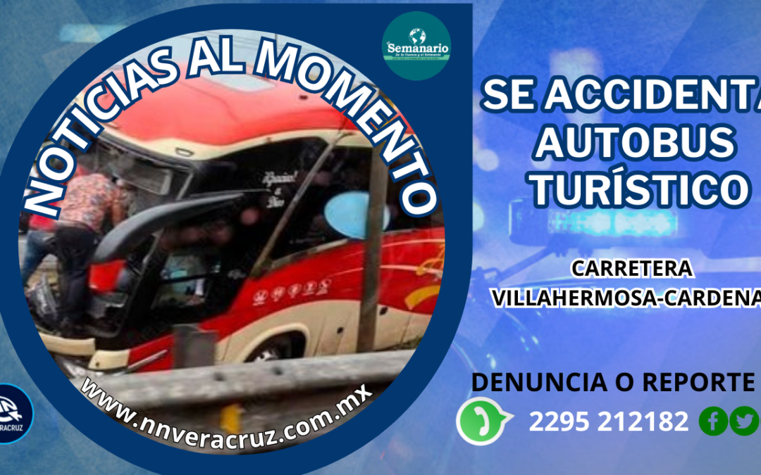 SE ACCIDENTE AUTOBÚS TURÍSTICO