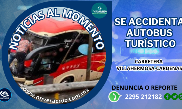 SE ACCIDENTE AUTOBÚS TURÍSTICO