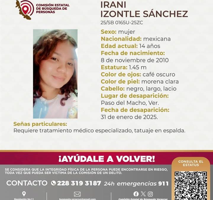 ? BUSCAN A JOVENCITA DE PASO DEL MACHO