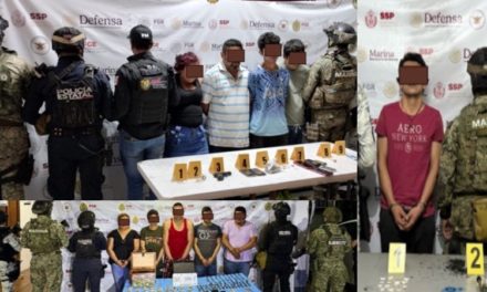 Un saldo de 10 personas detenidas y objetos asegurados en operativo de cateo con fuerzas federales y estatales