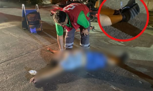 Abandonan a mujer con los pies atados en #Acayucan.