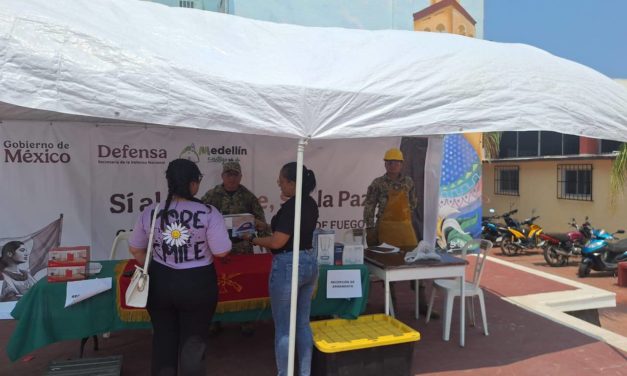 Realiza Defensa, programa “Sí al Desarme, Sí a la Paz» en Medellín