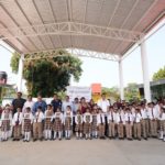 Mejorando espacios educativos Gobierno de San Andrés Tuxtla inaugura domos en escuelas de Coyoltepec y Popotal.