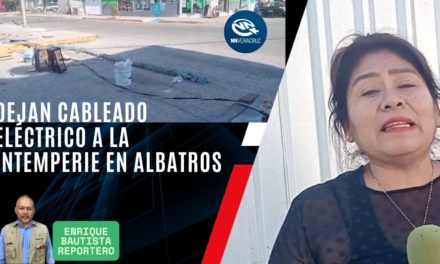 Deja CFE cableado eléctrico a la intemperie en Albatros