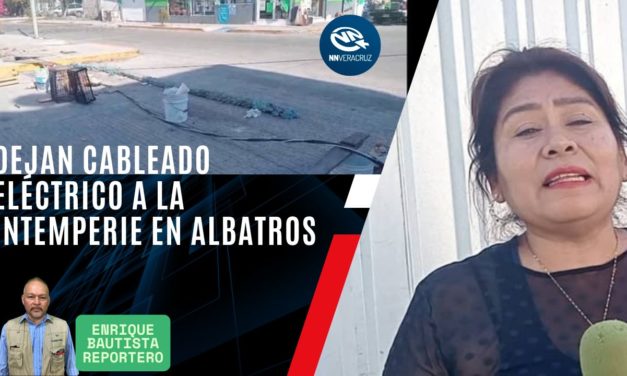 Deja CFE cableado eléctrico a la intemperie en Albatros
