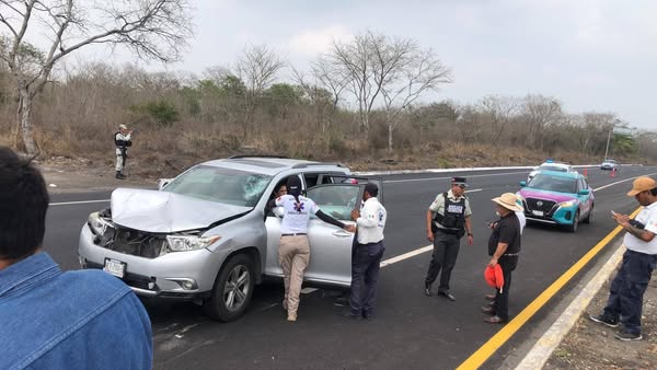 Caballo suelto en carretera provoca aparatoso accidente