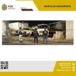 VEHÍCULOS Y OBJETOS ASEGURADOS EN OPERATIVO DE CATEO CON FUERZAS FEDERALES Y ESTATALES EN SAN ANDRÉS TUXTLA