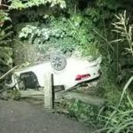 Ebrio, militar vuelca en su coche cerca de La Gloria