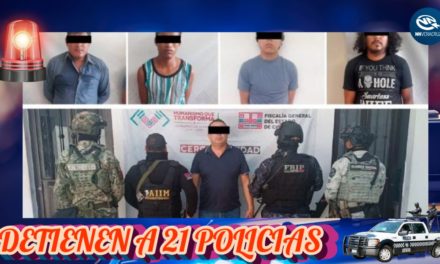 🚨𝐃𝐄𝐓𝐈𝐄𝐍𝐄𝐍 𝐀 𝟐𝟏 𝐏𝐎𝐋𝐈𝐂𝐈𝐀𝐒, 𝐔𝐍 𝐂𝐎𝐌𝐀𝐍𝐃𝐀𝐍𝐓𝐄 𝐘 𝐀 𝐂𝐔𝐀𝐓𝐑𝐎 𝐏𝐑𝐄𝐒𝐔𝐍𝐓𝐎𝐒 𝐃𝐄𝐋𝐈𝐍𝐂𝐔𝐄𝐍𝐓𝐄𝐒
