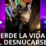 MUERE ALBAÑIL AL CAER Y DESNUCARSE