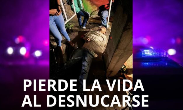 MUERE ALBAÑIL AL CAER Y DESNUCARSE