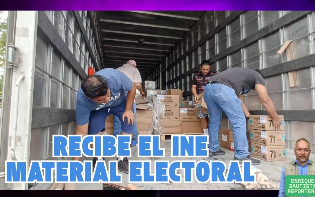 Recibe INE Veracruz material electoral para comicios del Poder Judicial