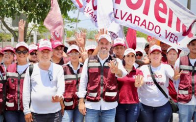 Con Morena habrá más programas sociales en Alvarado: Polo Deschamps
