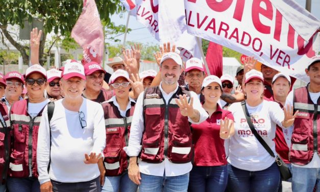 Con Morena habrá más programas sociales en Alvarado: Polo Deschamps