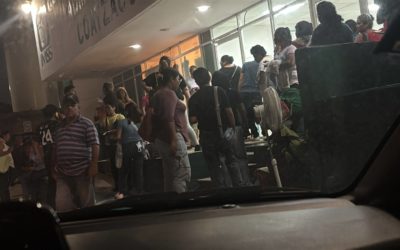 Desalojan a pacientes del hospital número 36 del Instituto Mexicano del Seguro Social IMSS de Coatzacoalcos