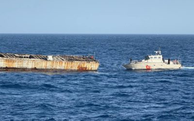 La Armada de México hunde el primer casco para el Sistema Arrecifal Artificial de Tamaulipas