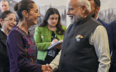 Mark Carney recibe a Sheinbaum a su llegada al G7; Presidenta se reúne con Primer Ministro de la India