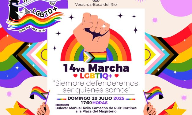 Marcha LGBTIQ+ en Veracruz el 20 de julio