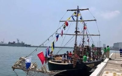 Goleta «Iguala»; otro atractivo que incrementó arribo de visitantes a San Juan de Ulúa