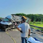 Migrantes de Hidalgotitlán pierden la vida en accidente en Tuxpan