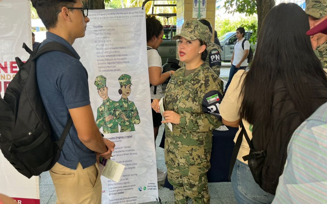 Realizan Feria del Empleo con vacantes en SEDENA, SEMAR y Gobierno de Veracruz