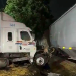 POR GANARLE AL TREN, TRAILER QUEDA HECHO PEDAZOS EN TEJERIA (VIDEO)