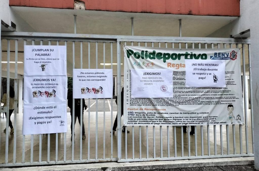 𝗠𝗮𝗲𝘀𝘁𝗿𝗼𝘀 𝘁𝗼𝗺𝗮𝗻 𝗹𝗮 𝗘𝘀𝗰𝘂𝗲𝗹𝗮 𝗡𝗼𝗿𝗺𝗮𝗹 𝗩𝗲𝗿𝗮𝗰𝗿𝘂𝘇𝗮𝗻𝗮 𝗽𝗼𝗿 𝗳𝗮𝗹𝘁𝗮 𝗱𝗲 𝗽𝗮𝗴𝗼 𝗱𝗲 𝗘𝘀𝘁í𝗺𝘂𝗹𝗼 𝗮𝗹 𝗗𝗲𝘀𝗲𝗺𝗽𝗲ñ𝗼