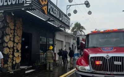 Conato de incendio en local comercial en Boca del Río