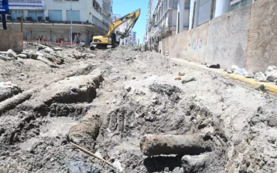 Veracruz redescubre su historia: desentierran dos cañones antiguos en avenida Independencia