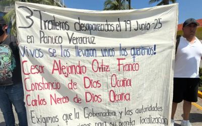Buscan a tres traileros que desaparecieron en Veracruz mientras transportaban ganado