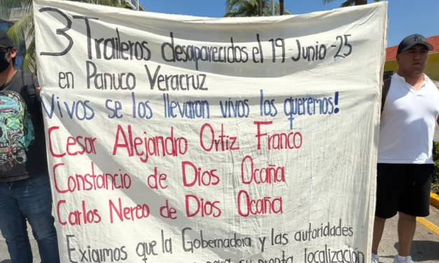 Buscan a tres traileros que desaparecieron en Veracruz mientras transportaban ganado