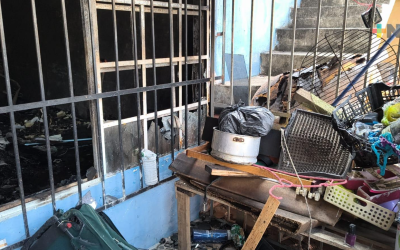 Se incendia vivienda en colonia de Veracruz