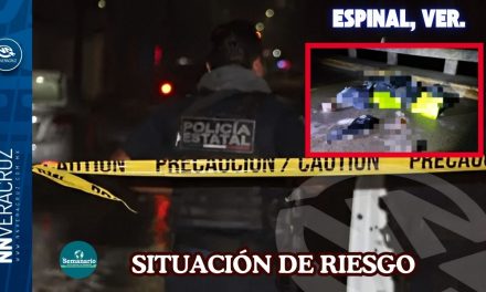 DEJAN CUERPOS EN LAS INMEDIACIONES DEL PUENTE DE ORIENTE MEDIA DIA EN ESPINAL, VER.
