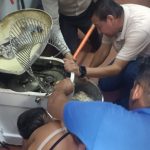 Máquina de masa atrapa brazo de pequeño de 3 años en Minatitlán