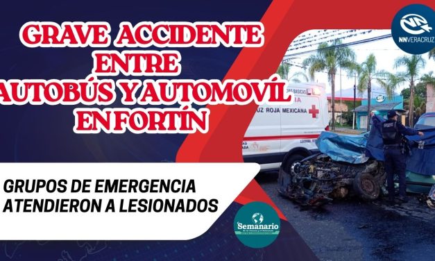 🚑GRAVE ACCIDENTE ENTRE AUTOBÚS Y AUTOMOVÍL EN EL BULEVARD  CÓRDOBA-FORTÍN  DEJA DOS VICTIMAS (VIDEO)