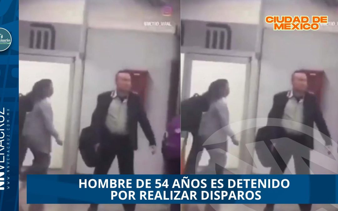 HOMBRE DE 54 AÑOS ES DETENIDO POR REALIZAR DISPAROS FRENTE A ESTACIÓN CENTRO MÉDICO DEL METRO CDMX