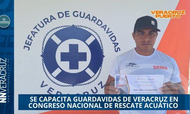 SE CAPACITA GUARDAVIDAS DE VERACRUZ EN CONGRESO NACIONAL DE RESCATE ACUÁTICO 