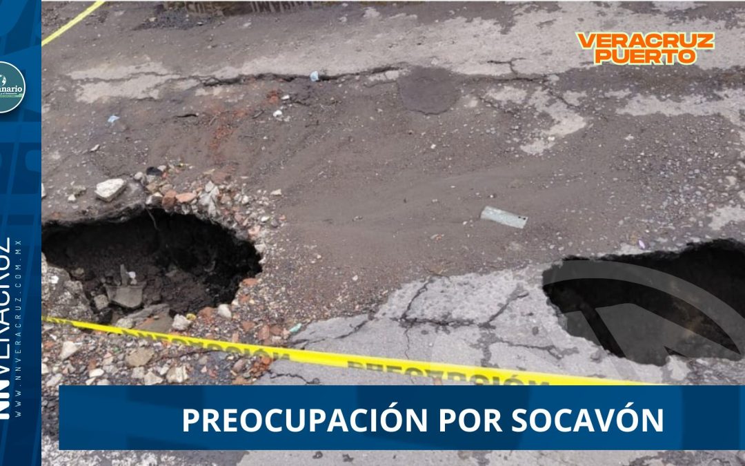 PREOCUPACIÓN POR SOCAVÓN FRENTE A PRIMARIA EN VERACRUZ