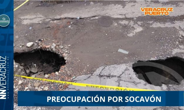 PREOCUPACIÓN POR SOCAVÓN FRENTE A PRIMARIA EN VERACRUZ