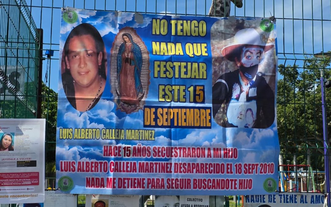 Madre buscadora en Poza Rica clama justicia y seguridad a 15 años de la desaparición de su hijo