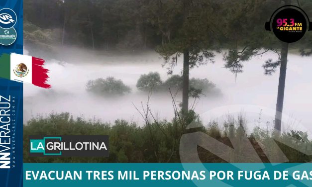 EVACUAN MAS DE TRES MIL PERSONAS POR FUGAS DE GAS