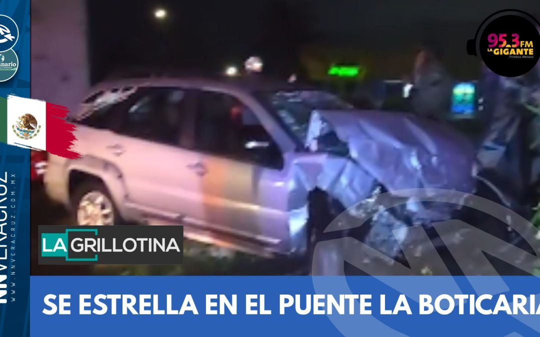 ๐DOS LESIONADOS AL IMPACTARSE CONTRA EL PUENTE LA BOTICARIA