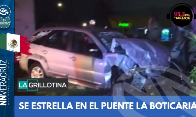 🚑DOS LESIONADOS AL IMPACTARSE CONTRA EL PUENTE LA BOTICARIA