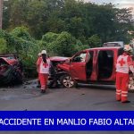 GRAVE ACCIDENTE EN MANLIO FABIO ALTAMIRANO; UNA VICTIMA (VIDEO)
