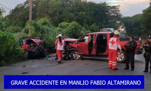 GRAVE ACCIDENTE EN MANLIO FABIO ALTAMIRANO; UNA VICTIMA (VIDEO)