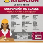 EXTIENDEN SUSPENSIÓN DE CLASES UNA SEMANA MÁS EN VERACRUZ POR AFECTACIONES DE LAS LLUVIAS
