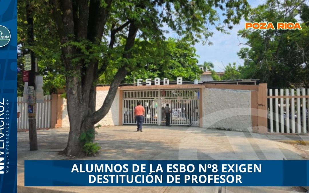  ALUMNOS DE LA ESBO Nº8 EXIGEN DESTITUCIÓN DEFINITIVA DE PROFESOR ACUSADO DE ACOSO