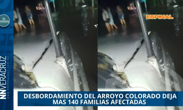  DESBORDAMIENTO DEL ARROYO COLORADO DEJA MAS 140 FAMILIAS AFECTADAS EN ESPINAL