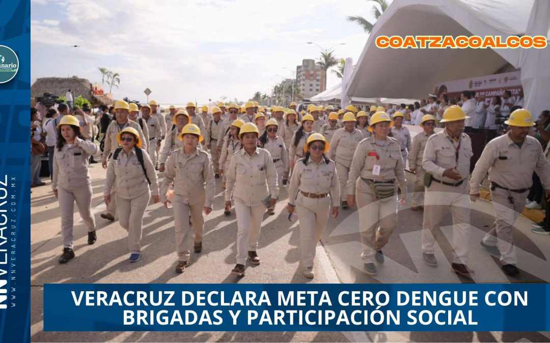 VERACRUZ DECLARA META CERO DENGUE CON BRIGADAS Y PARTICIPACIÓN SOCIAL: ROCÍO NAHLE 