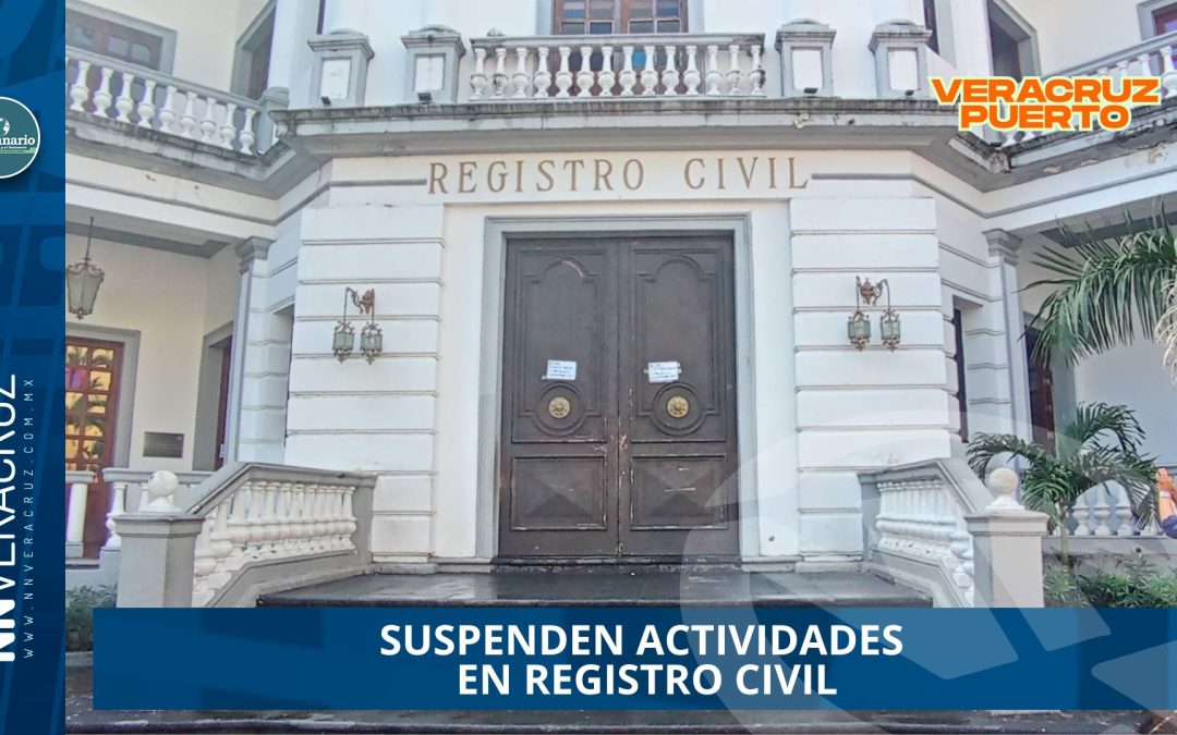 SUSPENDEN ACTIVIDADES EN REGISTROCIVIL; SE PRESUME ROBO